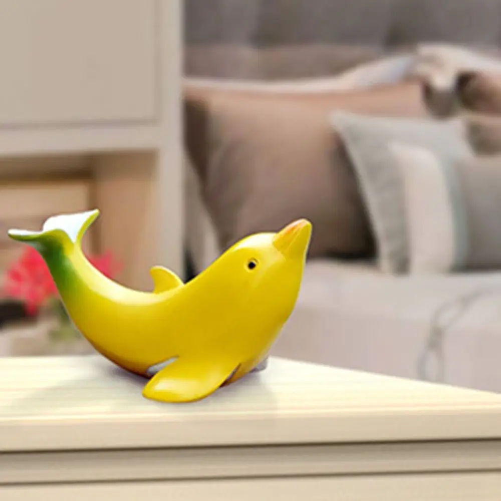 Kawaii Banana Dolphin Sculpture Cartoon Exquisite Banana Dolphin Desk Craft Modern Handmade Banana Dolphin Doll Toy Car