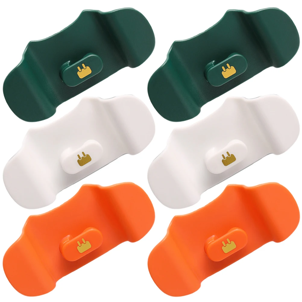 

6pcs Adhesive Cable Winders Cord Organizers Plug Winder No Punching Holder Kitchen Wire Organizer Compact Wire Rack Retractors