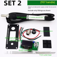 1.3 inch STC-OLED soldering Station iron DIY parts kits T12 Digital Temperature Controller Soldering iron with Metal case