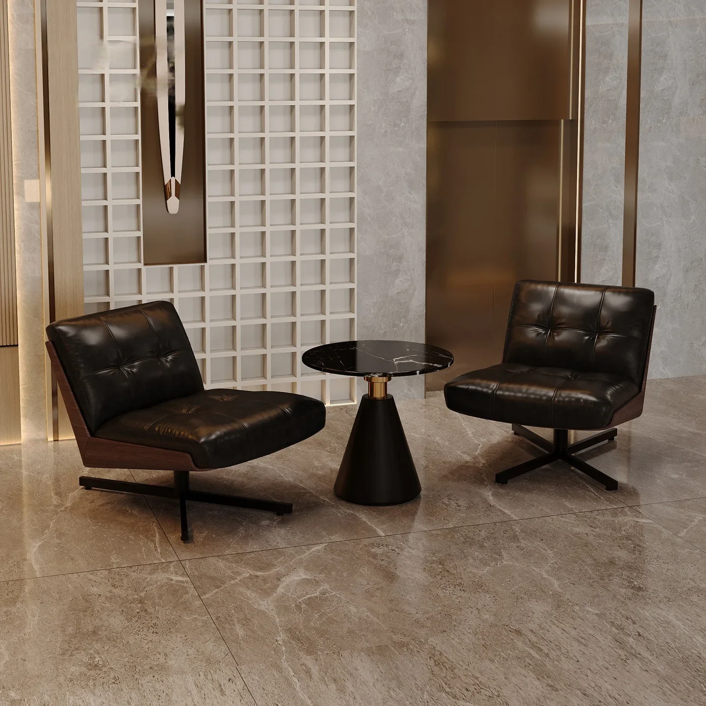 Internet celebrity reception tables and chairs new sales office negotiation single sofa
