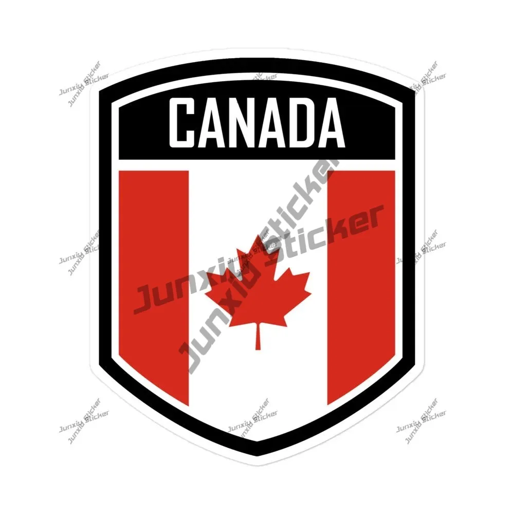 

Canada Flag Emblem Personality Cover Scratches Sticker Trendy Refrigerator Waterproof Vinyl Decal Hide Scratches Car Must Have