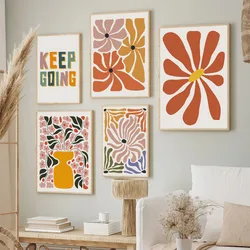 Flowers Market Decorative Painting Wall Art Posters Prints Nordic Home Decor Abstract Mural Pictures Bedroom Interior Decoration