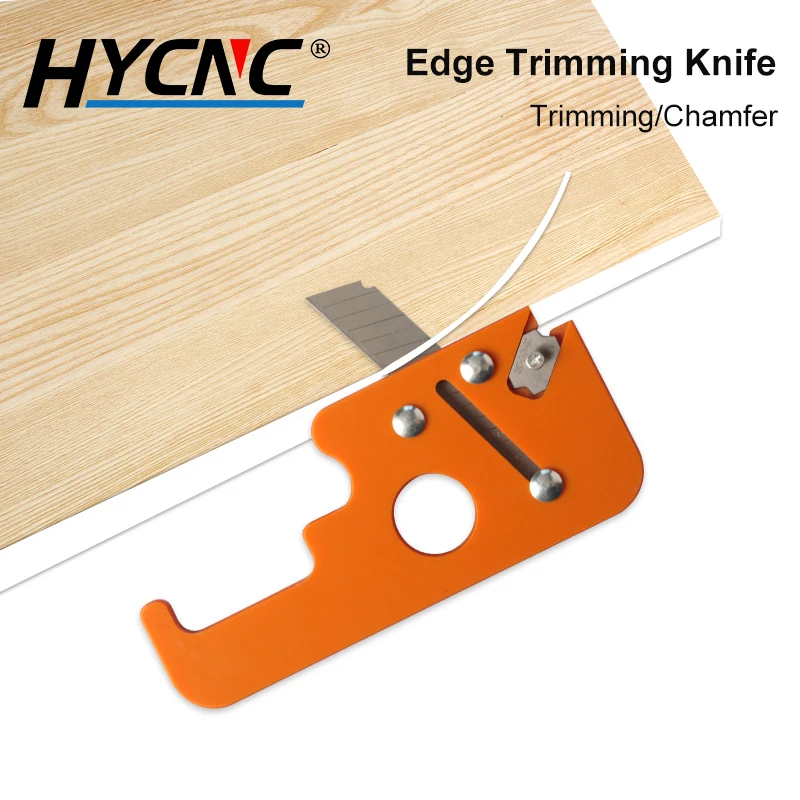 Edge Band Trimming Knife Dual-Use Woodworking Manual Trimming Chamfer Right-Angle Arc Scraper Blade Deburring Tool