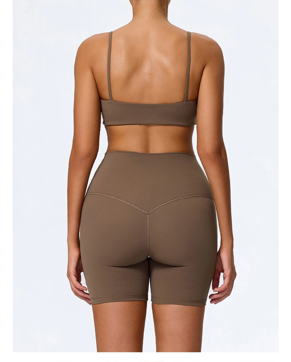 Ctenkevet Sommer Damen 2-teiliges Ärmelloses Sportset, Zweiteiliges Yoga-Set für Frauen, Hochgeschnittene Atmungsaktive Leggings, Sportbekleidung für Damen – Detail 20