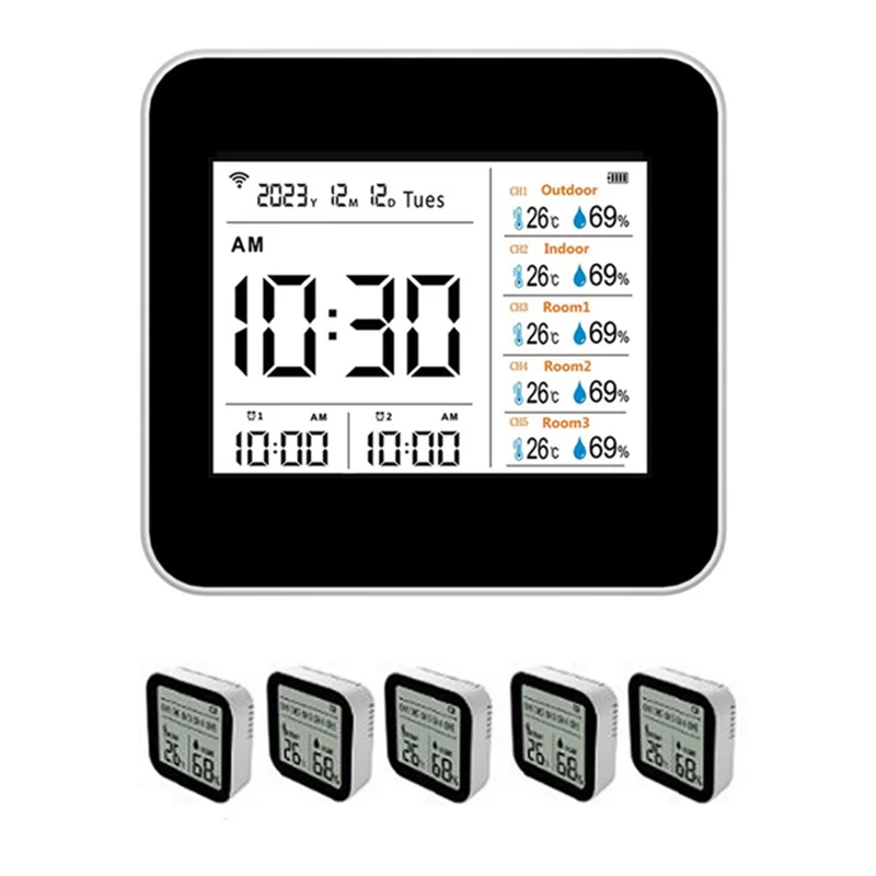 Умный термометр Tuya 13 в 1, гигрометр, точный датчик температуры и влажности в помещении, монитор-BTFL
