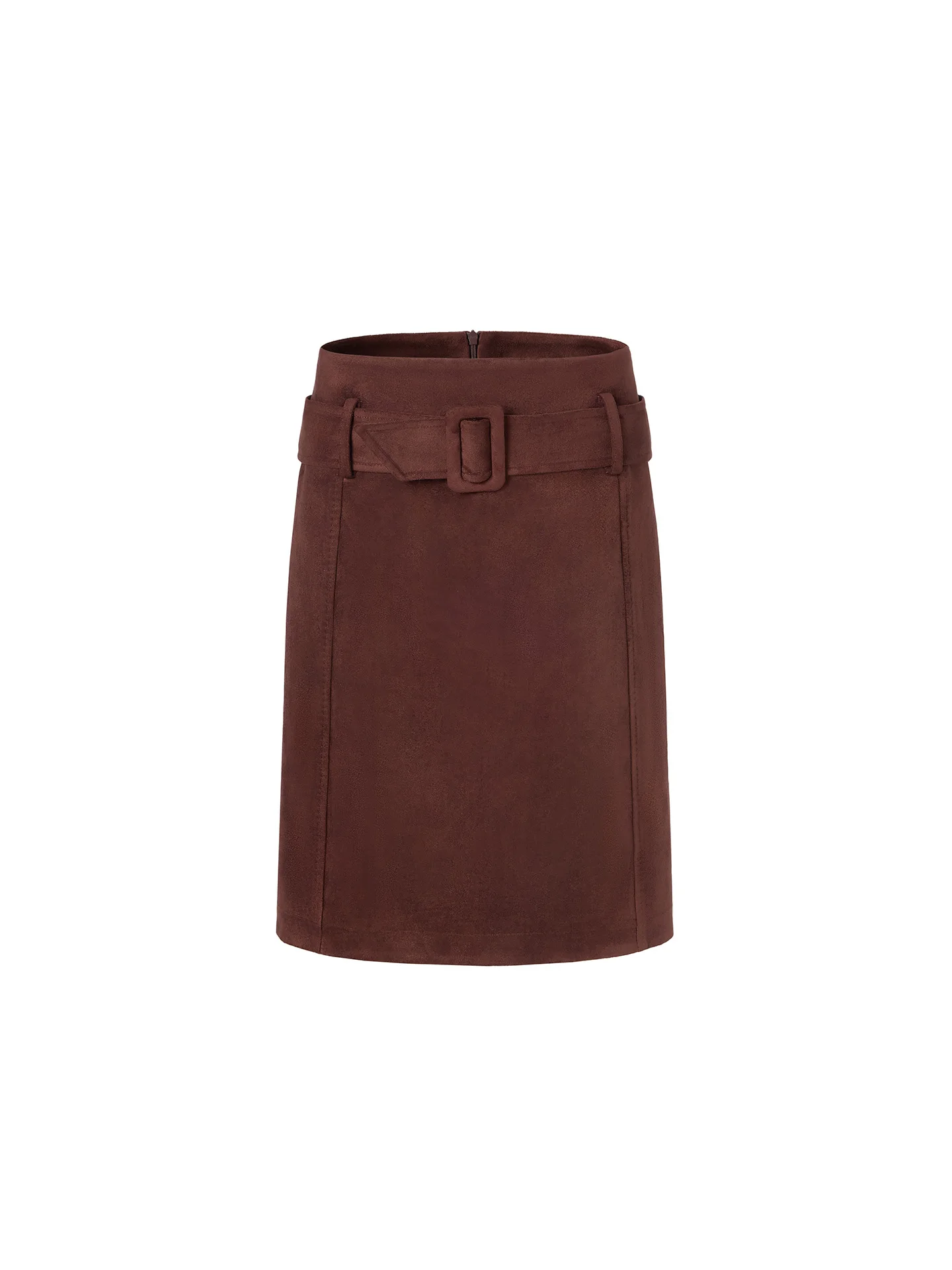 

Женская замшевая юбка LEDIM WANG с высокой талией, ягодно-красная, прямого кроя, зимняя новинка, повседневная, для офиса и поездок на работу