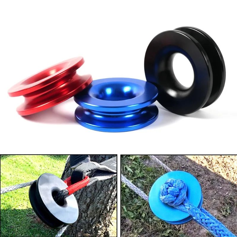 Auto supplies aluminum alloy winch grab recovery ring, trailer rescue traction cycle recovery ring
