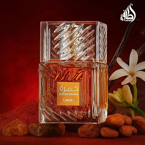 Lattafa Khamrah - Vanille, épicée chaude, ambre, cannelle - Eau De Parfum Parfum longue durée pour unisexe, 3,40 onces / 100 ML
