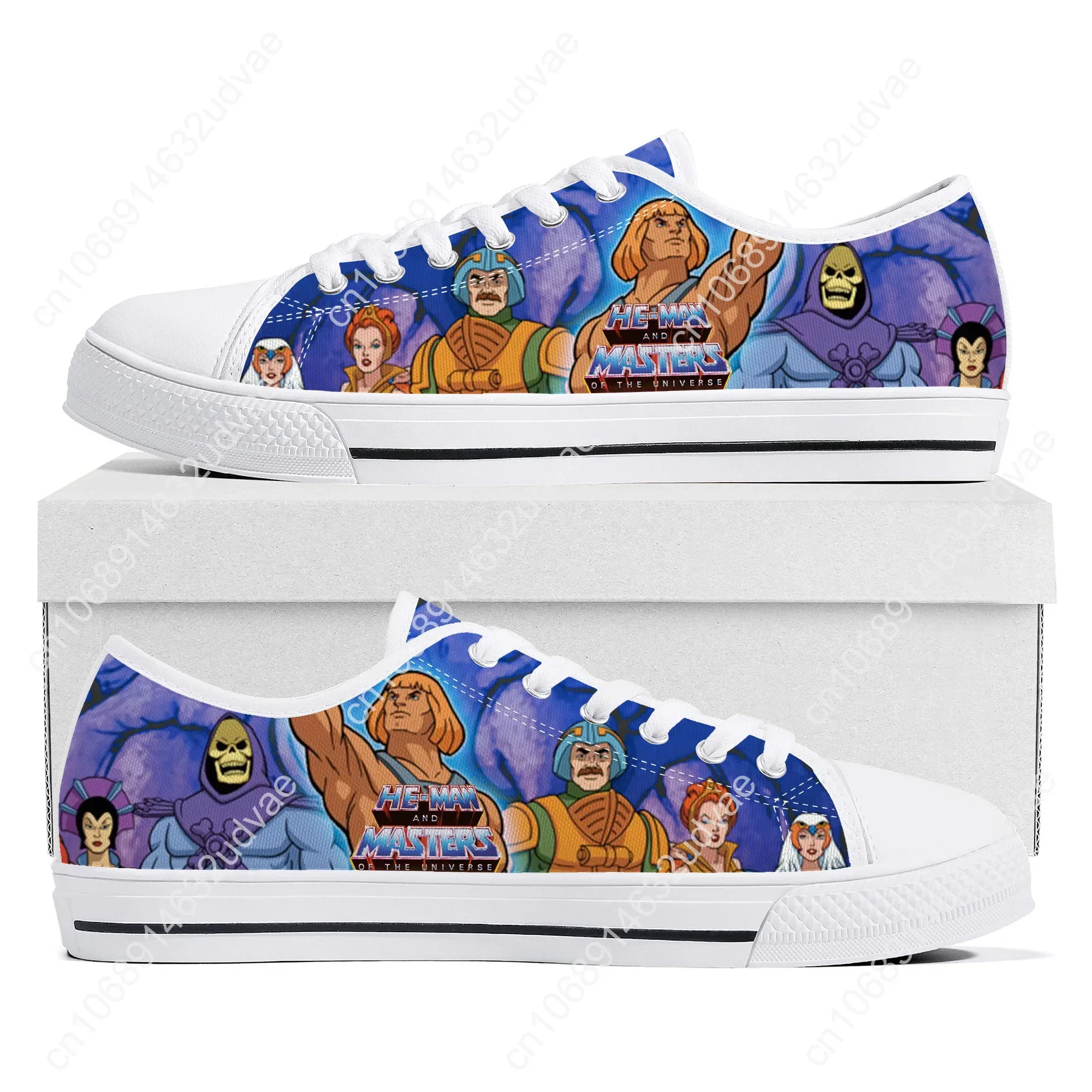 He-Man-Meister des Universums niedrige Top hochwertige Turnschuhe Herren Damen Teenager Leinwand Sneaker lässig Paar Schuhe benutzer definierte Schuh