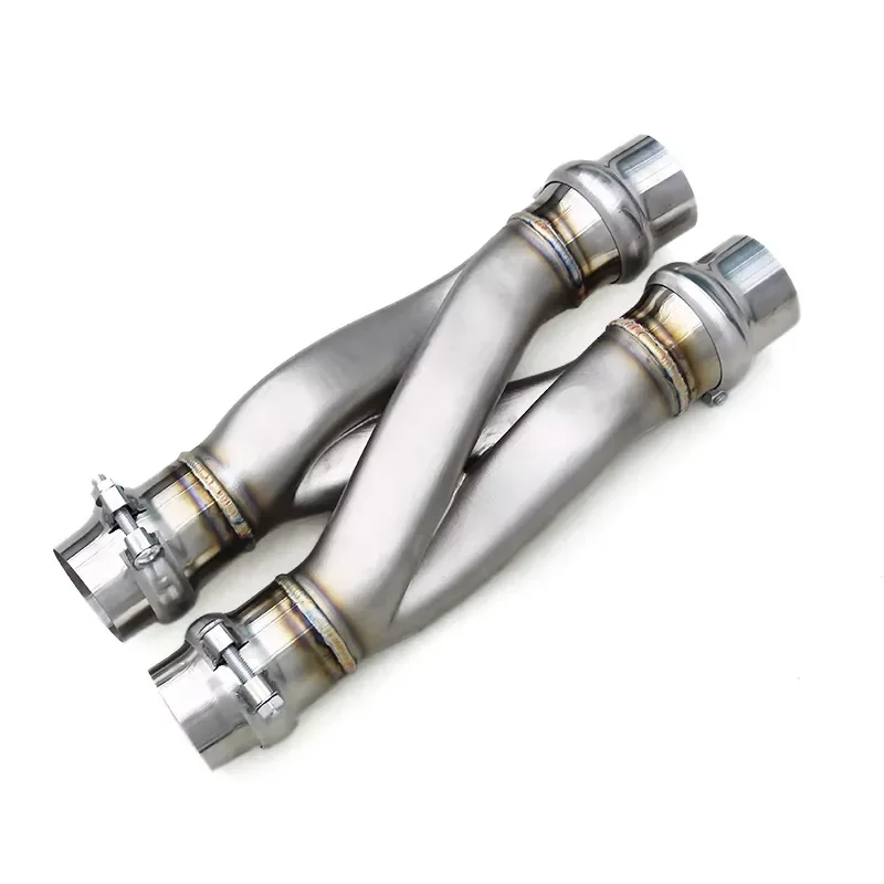 【Durable Practical Daria】 Custom Car Parts Exhaust Z Pipe for All Car Models Stainless Steel Dual Pipe with 2.5 /2.75 /3