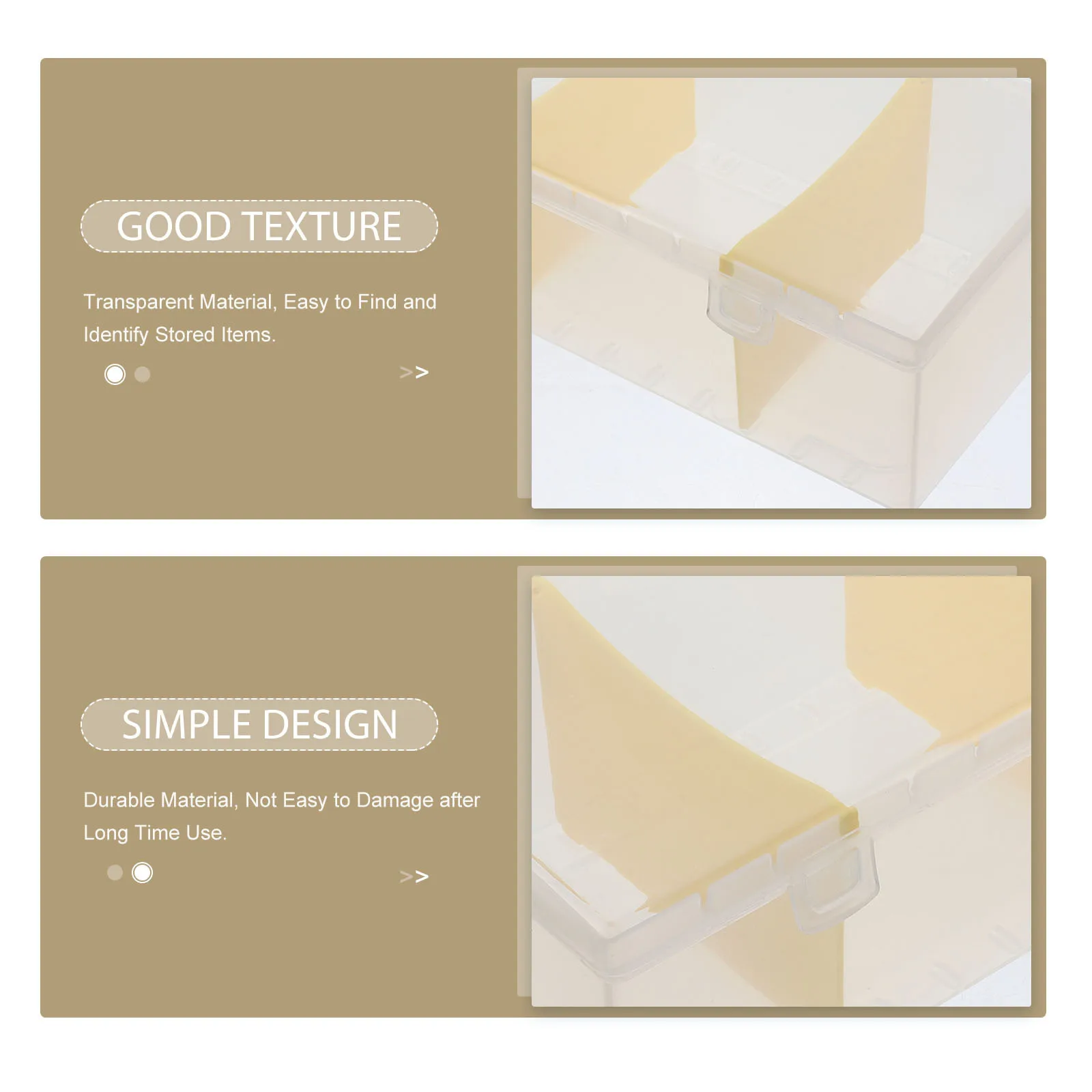 

Business Card Organizer Box Transparent Desktop Storage Box Portable Multi-Function Cards Holder Office Accessories Name Card