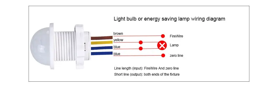 PIR-Bewegungsmelder Intelligenter Schalter für Innen- und Außenbereich Infrarot-Lichtsensor 110V 220V Zeitverzögerungsmodus Einstellbarer Beleuchtungsschalter – Detail 5