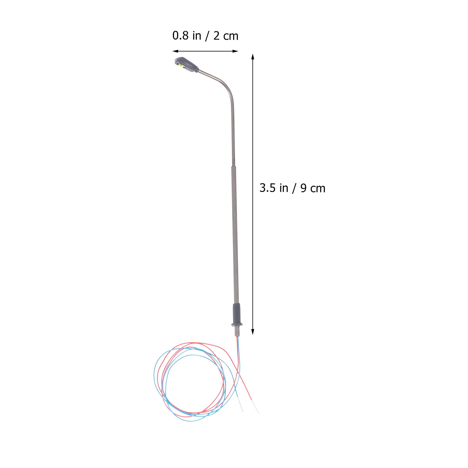 10 pezzi modello da tavolo con sabbia lampada da terra layout lampione stradale scala 1/150 scrivania a LED