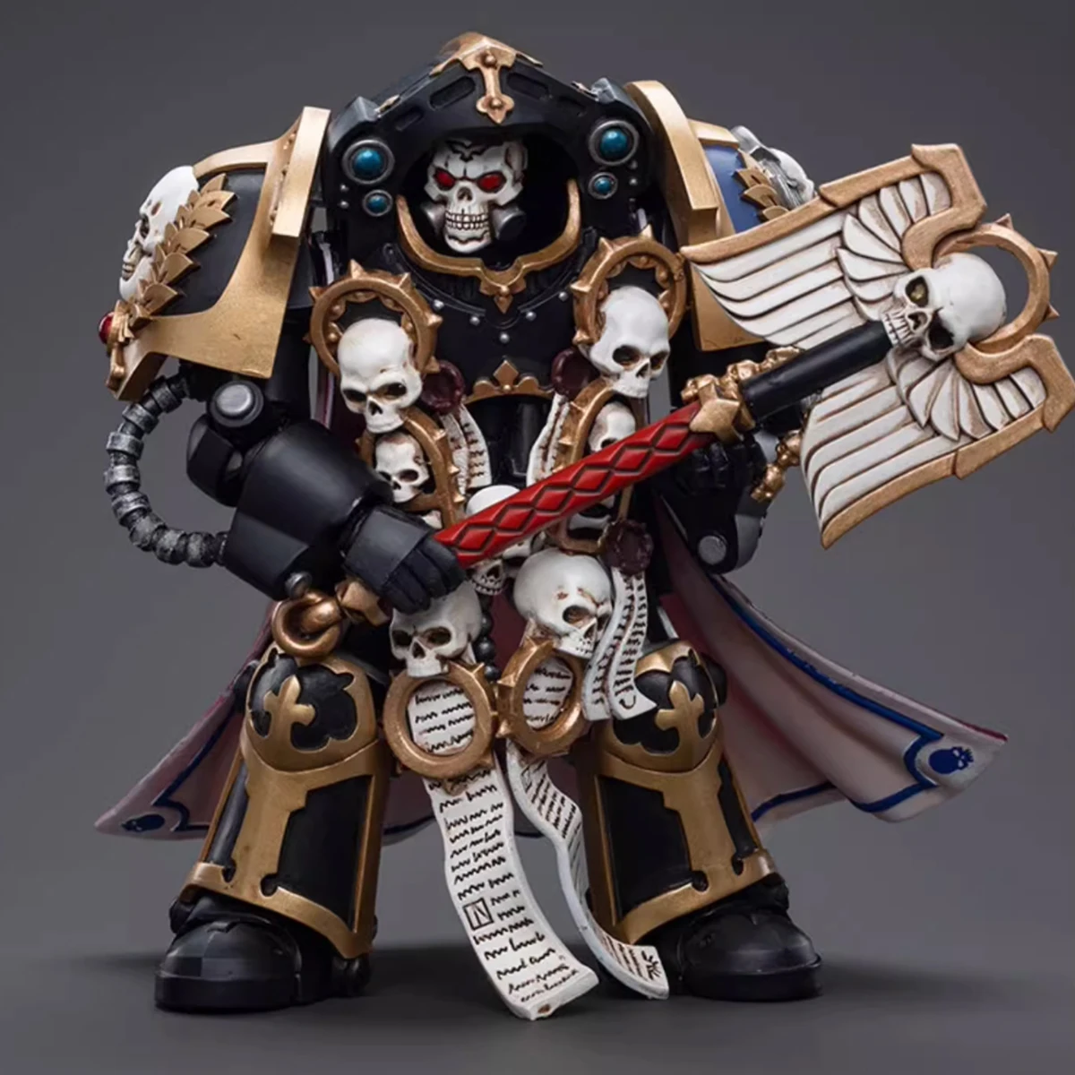 JOYTOY Warhammer 40K Action Figure 1/18 Ultramarines Terminator Chaplain Brother Vanius Anime Figurine Collection Model Toys