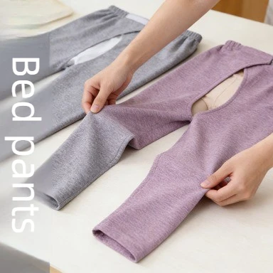 

Зимние брюки для ухода при недержании с открытым шаговым швом для лежачих парализованных пожилых людей, специальные штаны с возможностью установки мочеприемника