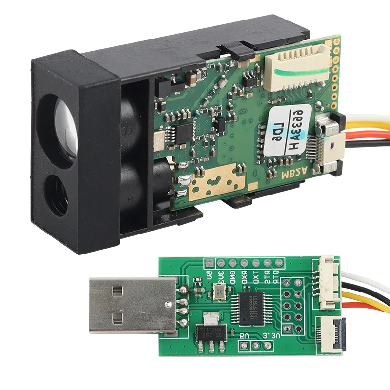80m Compact Size Cmos Laser Displacement Sensor With USB For Industrial Automation Distance Measure