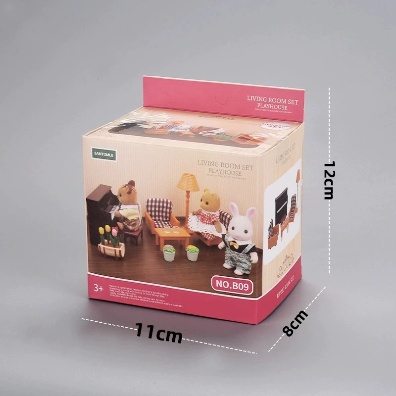 Кукольный домик 1:12, набор диванов для фортепиано, мини-мебель для дома, модель гостиной, миниатюрные украшения, сцена, игрушки, домашний декор, весы, декоративные