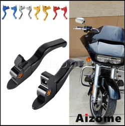 Motorcycle Front Handle Parts CNC Brake Clutch Levers For Harley Touring Electra Glide Standard FLHT FLHTCU/I FLHTK FLHTKL 17-20