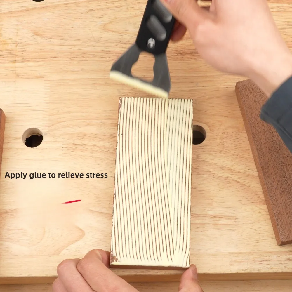 Woodworking glue application tool is great. Woodworking glue, white latex brush, solid wood repair, bonding assistance