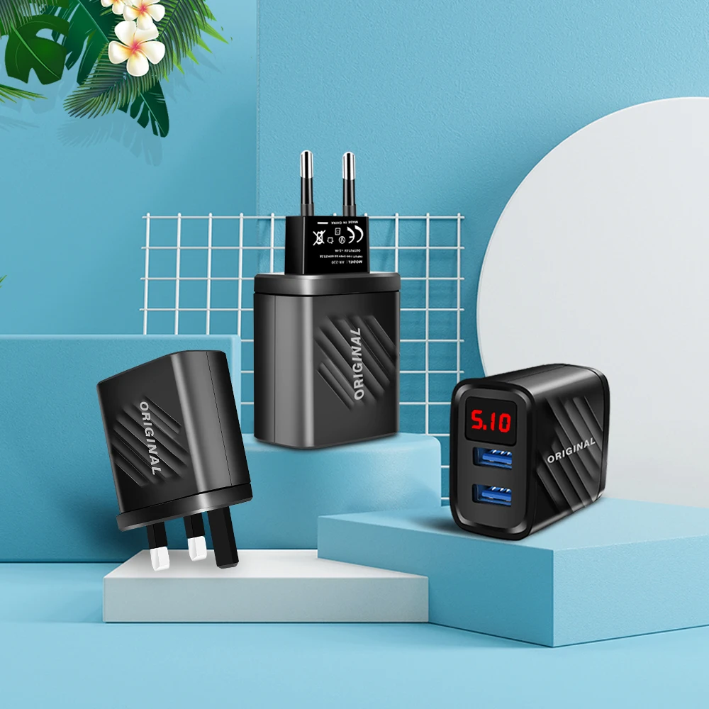 PD 20W USB Charger Fast Charging Quick Charger 3.0 Mobile Phone Adapter For iPhone Samsung Xiaomi Huawei Digital Display Charger - náhled 3