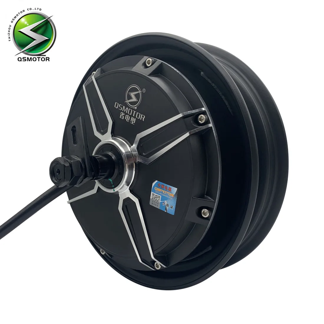 Produsen Profesional Motor Hub Listrik BLDC QS 10 inci 2000W 205 V1 48V 96V untuk Sepeda Motor