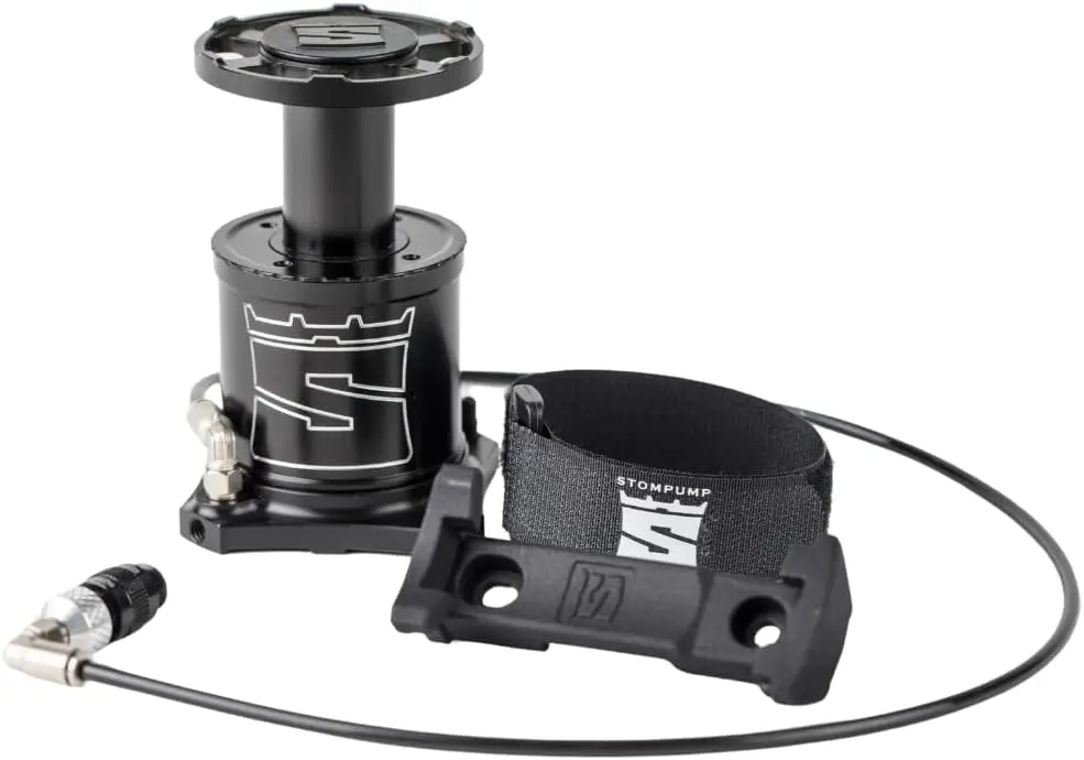 

Portable Bike Foot Pump, Lightweight Compact Tire Inflator for Presta/Schrader, Up to 60psi