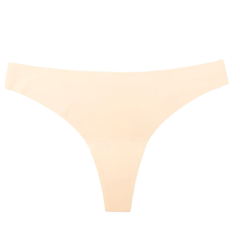 ملابس داخلية صيفية رائعة عالية المرونة من الحرير الجليدي بدون خياطة ومنعشة ومسامية وامتصاص العرق ثونغ نسائي مثير