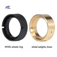 AF91-4 Piece Beadlock Wheel Rim Internal Weight Clamp Ring 9780 140G Brass 1.0Inch For TRX4M 1/18 RC Crawler Car Upgrade Parts