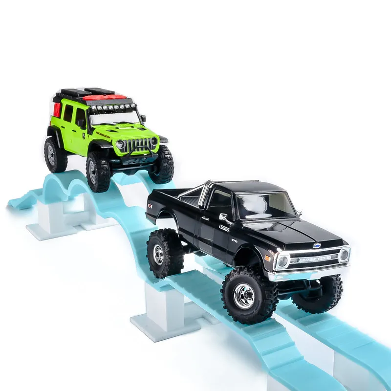 PYFORE 1/30 SCX30 RC Crawler Bridge Obstacle Course Steep Slope Simulation Scene Accessory For Off Road Model Crawler Truck