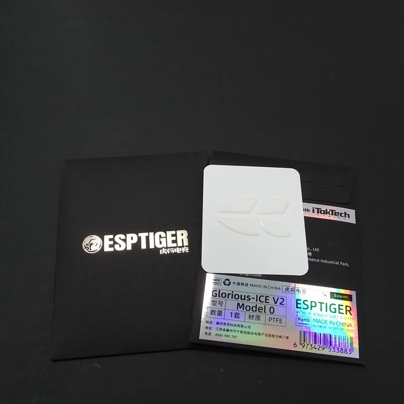 Nakładki na podkładki pod mysz Esports Tiger Gaming, wersja ICE, do myszy bezprzewodowej Glorious Model O/O. — zdjęcie produktu 6