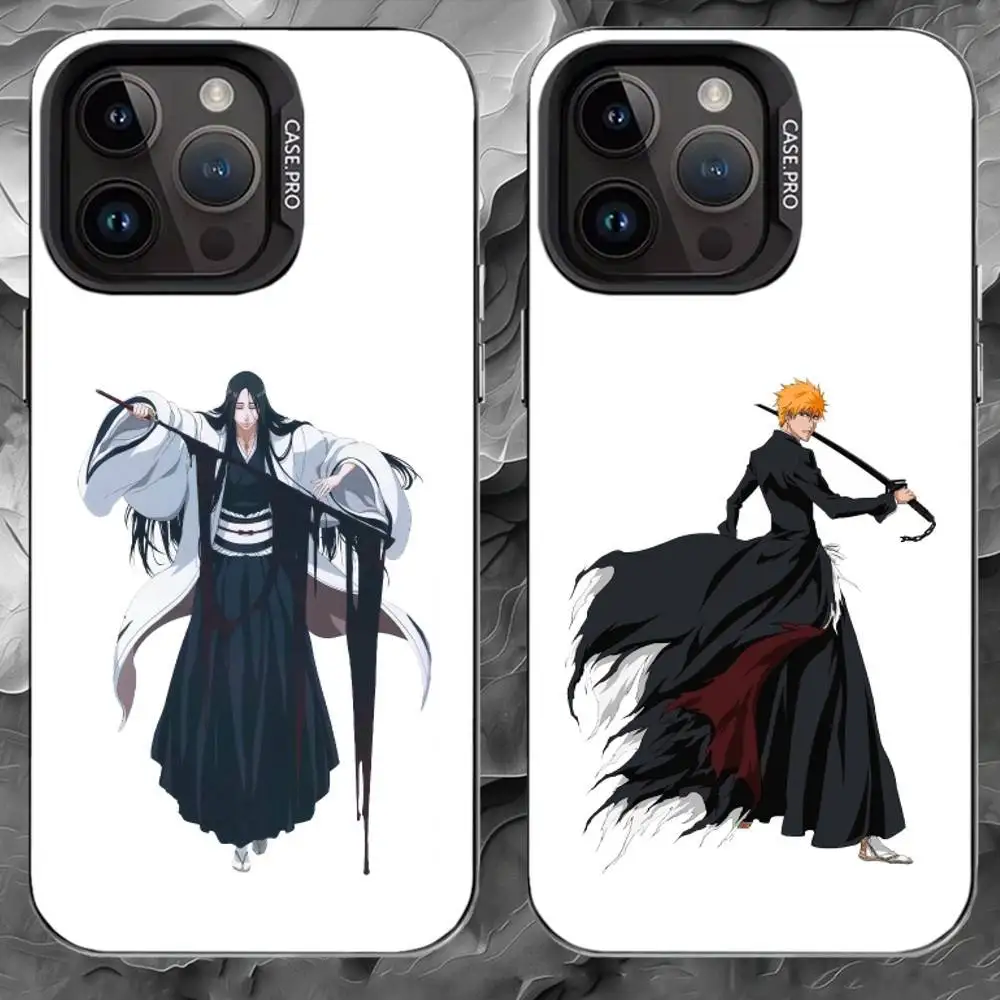 

B-Bleachs K-Kurosaki Phone Case For iPhone 17 16 15 14 13 12 11 Pro Max Plus Silver Matte Shockproof and scratch-proof