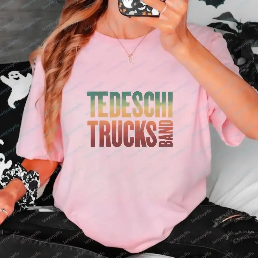 Tedeschi Trucks Band - Trendy Harajuku Short-Sleeved Men's and Women's Universal Shirt Pattern Pure Cotton T-Shirt