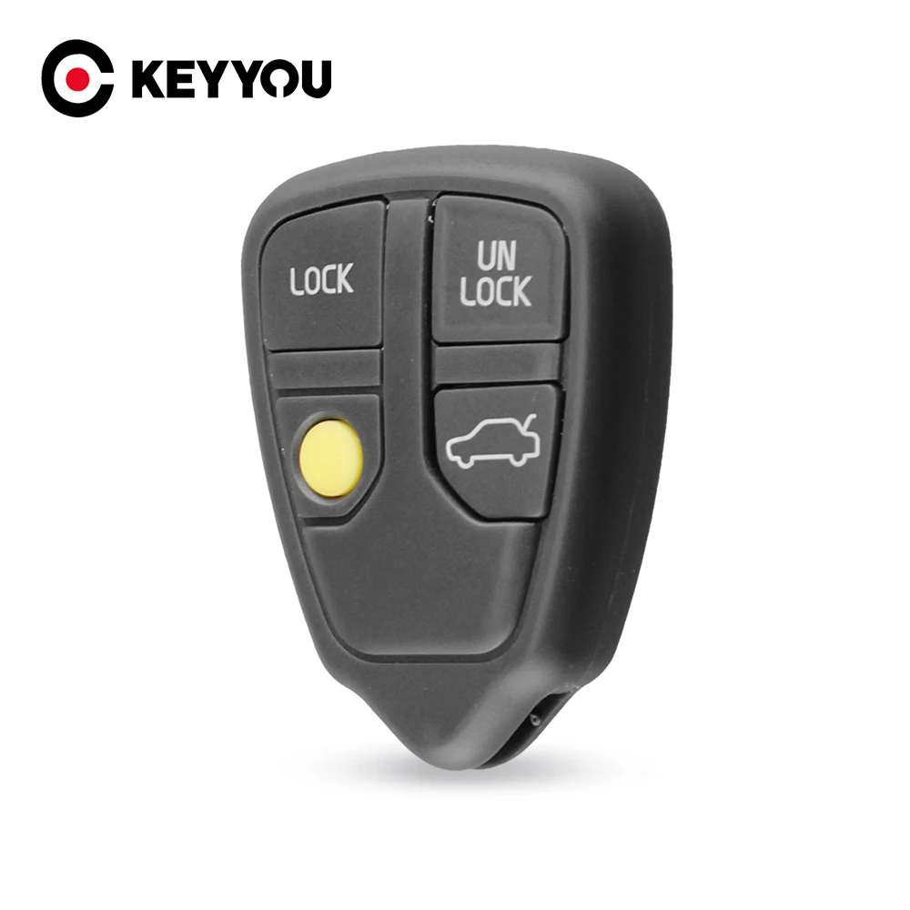 

KEYYOU Replacement Shell Remote Case Key Fob VOLVO XC70 XC90 S40 S60 S70 S80 S90 V40 V70 V90 C70 4 Button