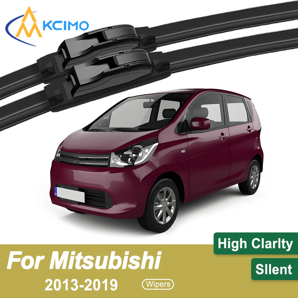 

Premium Rubber Durable Silent Windshield Wiper Blades 2pcs for Mitsubishi eK B11/B21/AA0 2013-2019 Front Wiper Blades Set