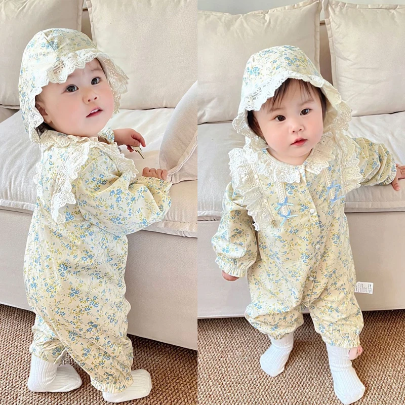 Autumn and Winter New Baby Long sleeved Skirt Jumpsuit New Baby Bodysuit 0-12Months Clothing Body Baby Boys Girls Baby Bodysuits