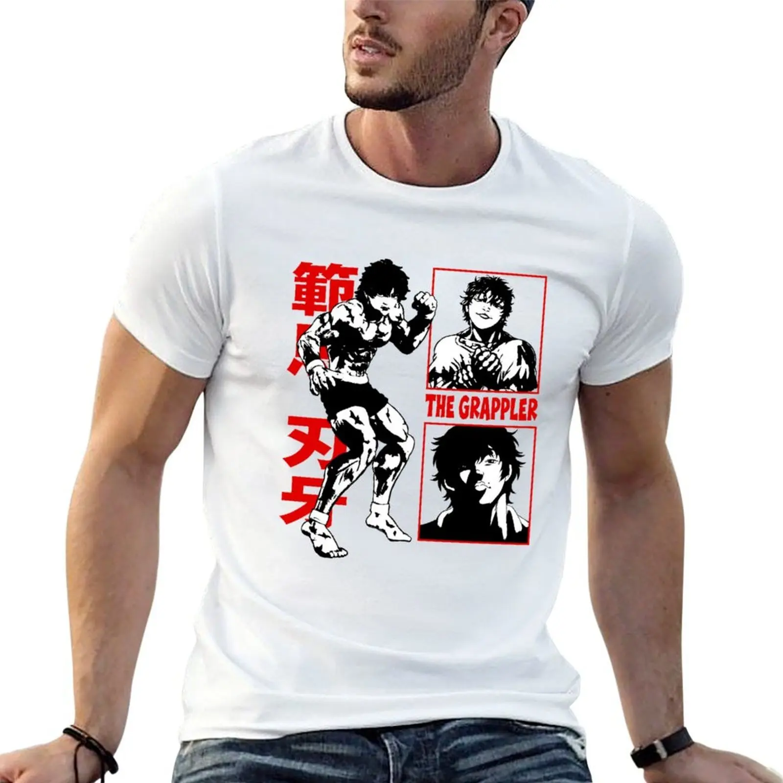 The Grappler Baki Hanma T-Shirt t shirt for man t shirt personalised t shirt man plain T-Shirt