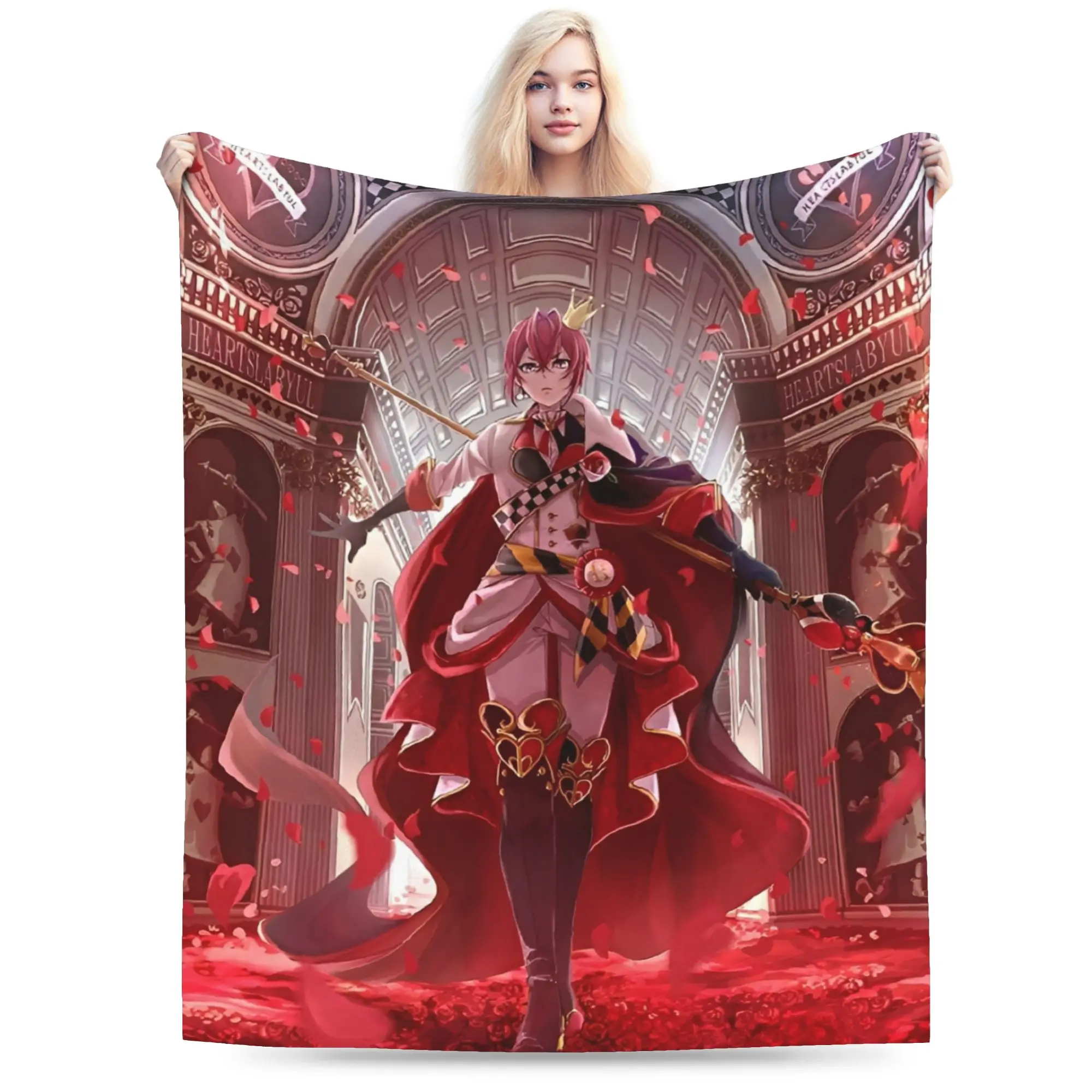 Twisted-Wonderland the Animation Anime Blanket Fleece  Comfortable Ultra-Soft Throw Blanket for Bed Rug Piece