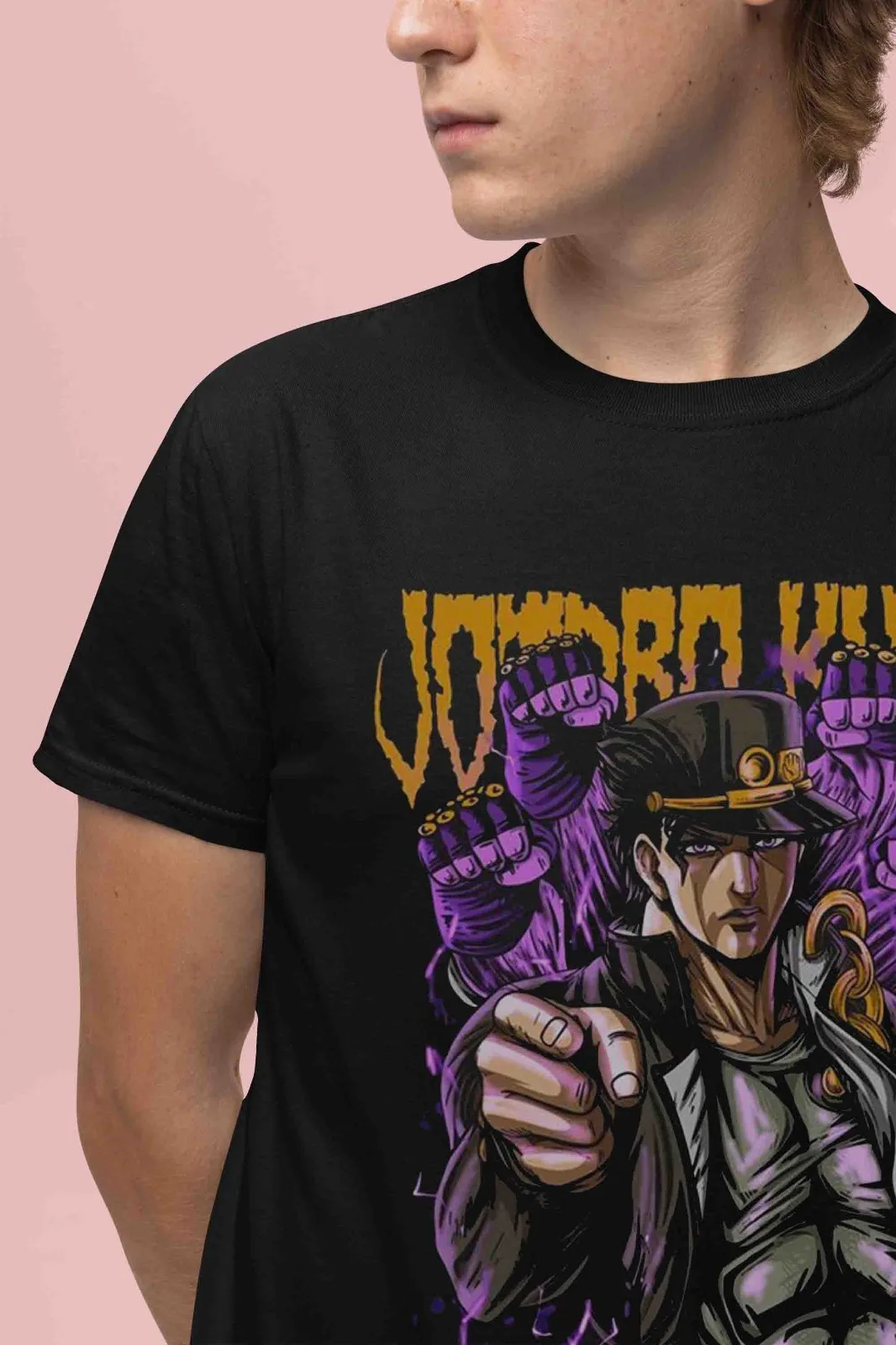 Jojo's Bizarre Adventure T-Shirt Jotaro Tshirt Dio Joseph Shirt Giorno Anime Tee