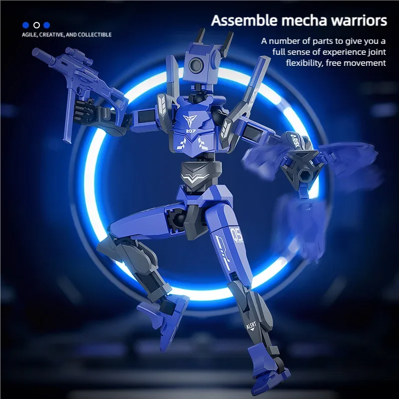 13 Action Figures Figure 3D Printed Multi-Jointed Movable Lucky DIY Assembly Completed Full Body Mechanical Movable Figure Dummy