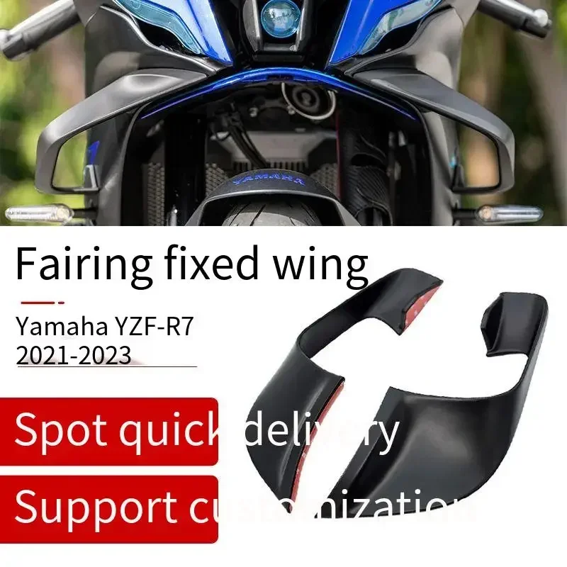 Aero Winglets & Wind Blades Fairing - Ditingkatkan Kompatibel dengan Yamaha YZF-R7 2021-2023