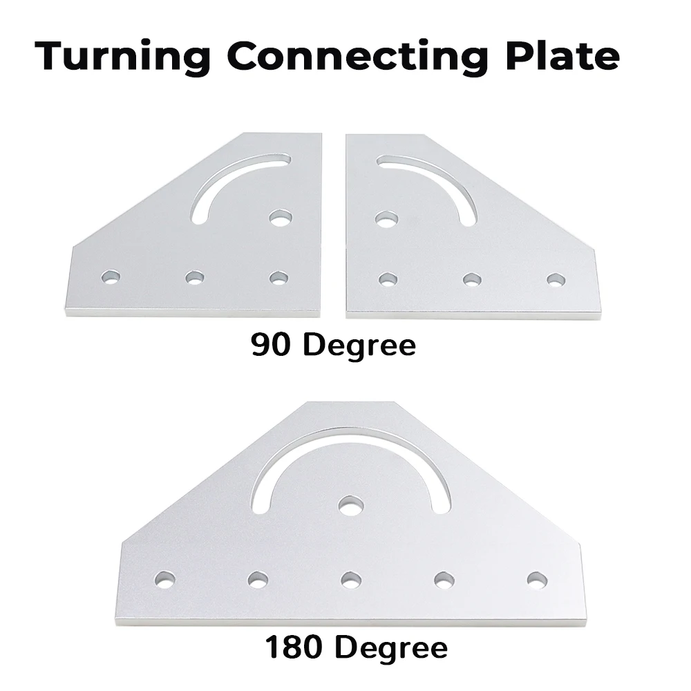 90 Degree 180 Steering Connecting Plate 4040 Connector Locking Block Aluminum Profile Angle Holder For 4040 Aluminum Extrusions