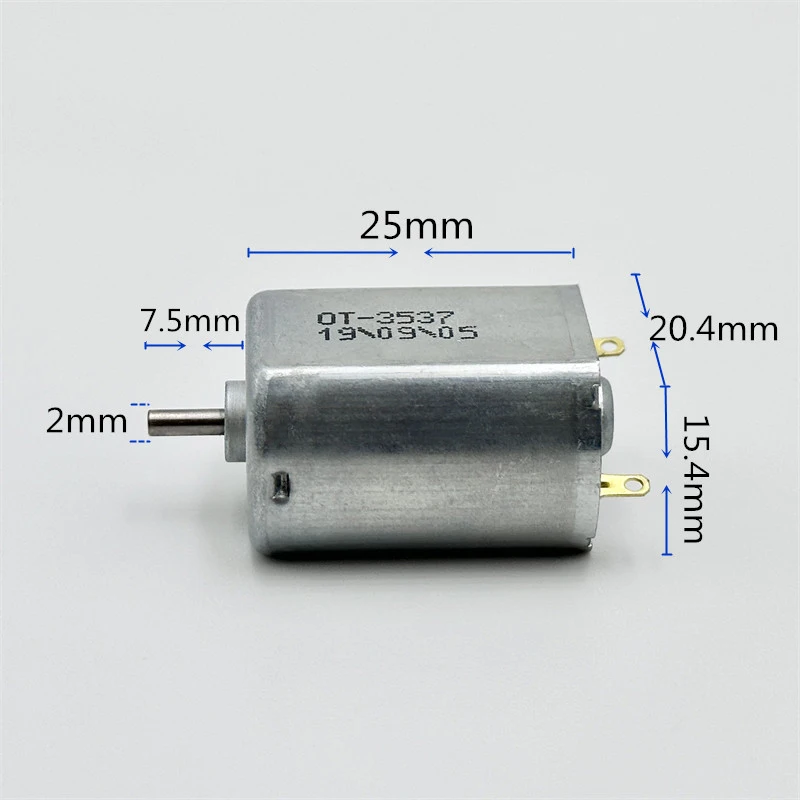 OT-FK-130PH-3537 Mini 15 мм * 20 мм электродвигатель постоянного тока 3 в 3,7 в 4,2 в 25000 об/мин высокоскоростной 130 Электродвигатель с угольной щеткой 2 мм вал игрушка «сделай сам»