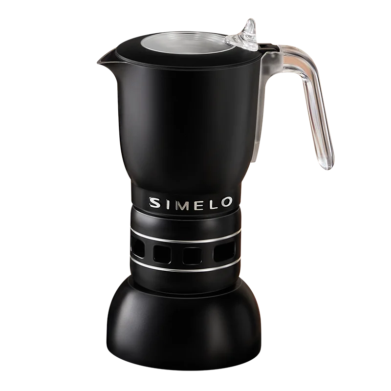 

SIMEL0 High Quality Aluminum Mocha Pot 170ML Fresh Edition Home Espresso Mocha Coffee Pot With Visible Lid