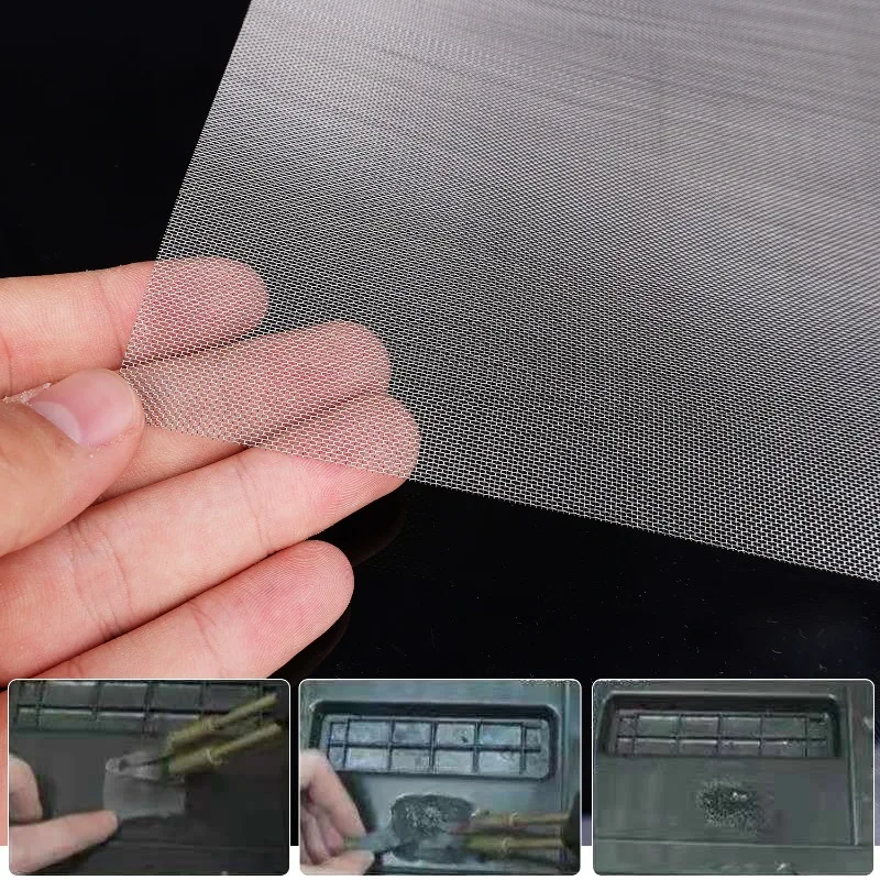 Car Bumper Stainless Steel Welded Wire Repair Mesh Repair Hole Crack Repair Mesh Body Heat Resistant Metal Mesh Auto Parts