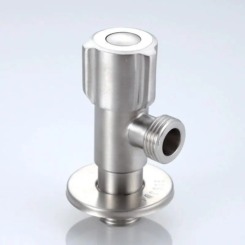 

Hot Sale 1PC Stainless Steel Angle Valve Toilet Water Valve Kitchen Sink Tap Triangle Valve Toilet Water Heater Valve Angle