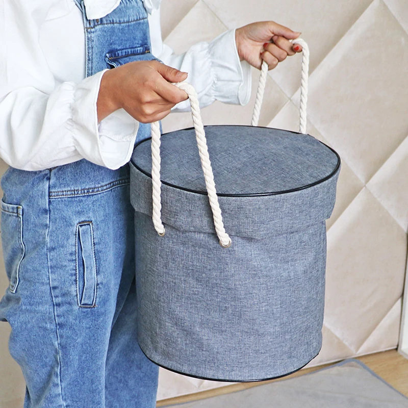 Toy Storage Bucket Bundle Pocket Children\'s Toy Storage Bag Building Block Quick Organizing Pad Drawstring Dustproof Bag 1pc