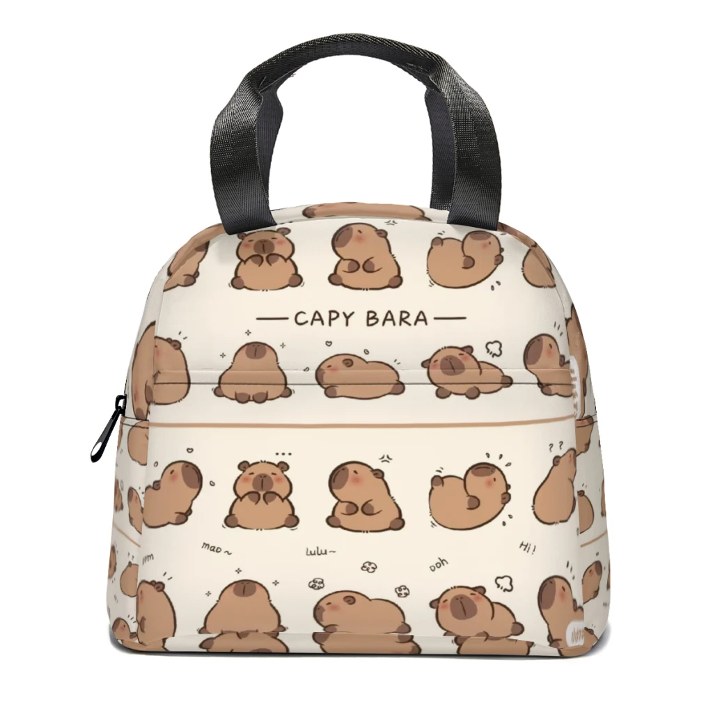 

Capybara Lunch Box Women Resuable Leakproof Cooler Thermal Food Insulated Lunch Bag Kids School Children
