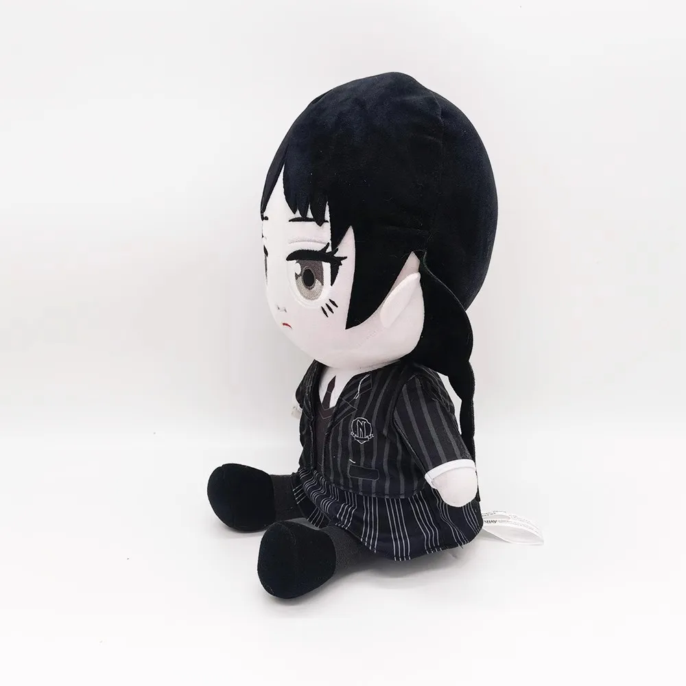 New Cute Movie Wednesday Addams Plush Doll Kids Stuffed Toys For Children Gifts 30CM