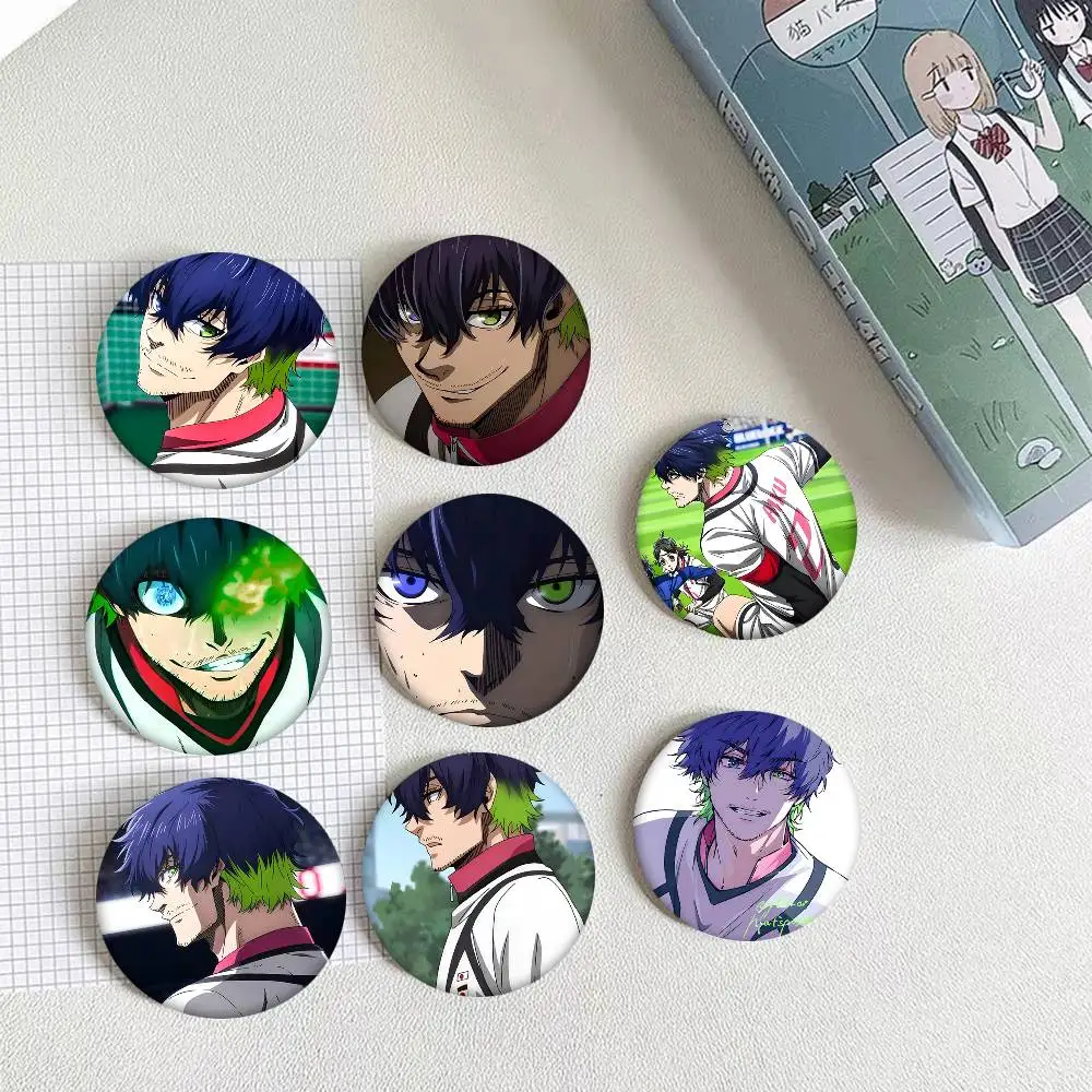 1pc Anime Oliver Aiku Cartoon Style Badge Brooches On Backpack Decoration Round Enamel Pins For Accessorys