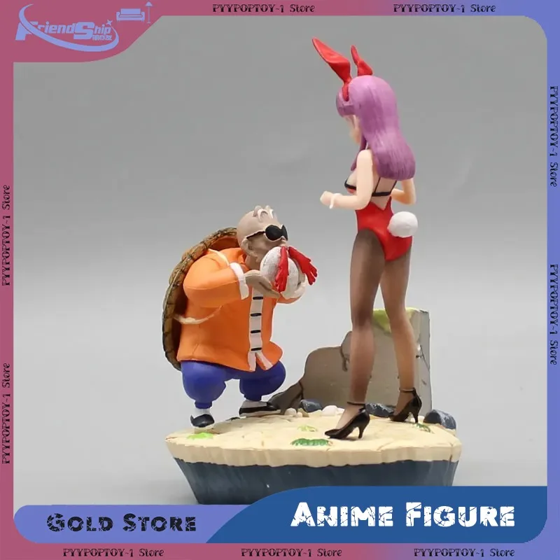

Anime Dragon Ball Figure Master Roshi Action Figure Bunny Girl Bulma PVC Statue Desktop Decorative Collectible Model Toy Gift